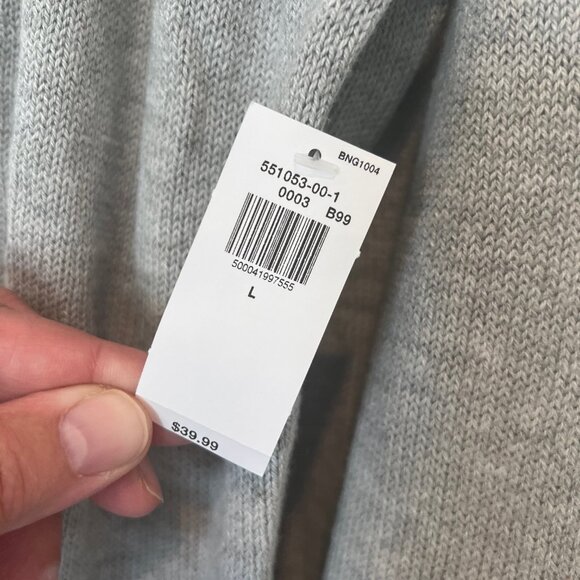 NWT Old Navy Women Size Large Heather Gray Open Front Long Line Cardigan Sweater - Picture 5 of 7